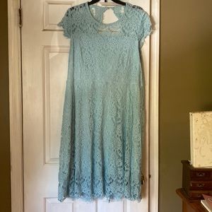 Light blue lace dress